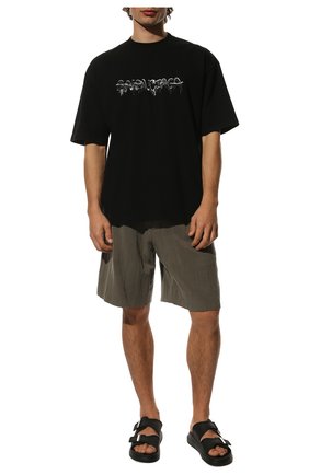 Мужские резиновые шлепанцы ALEXANDER MCQUEEN черного цвета по цене 26450 руб., арт. 663563/W4Q51 | Фото 2 Мужские резиновые шлепанцы ALEXANDER MCQUEEN черного цвета, арт. 663563/W4Q51 | Фото 2