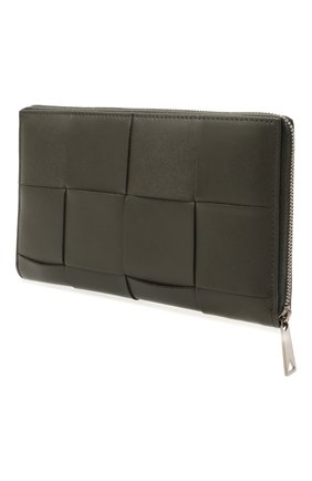 Мужской кожаное портмоне BOTTEGA VENETA темно-серого цвета по цене 63400 руб., арт. 649607/VBWD2 | Фото 2 Мужской кожаное портмоне BOTTEGA VENETA темно-серого цвета, арт. 649607/VBWD2 | Фото 2
