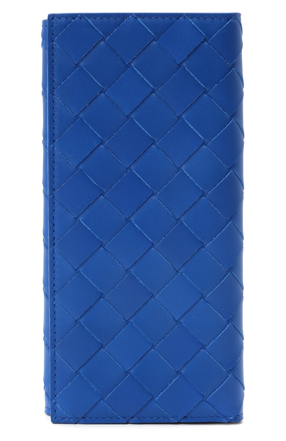 Мужской кожаное портмоне BOTTEGA VENETA синего цвета, арт. 635567/VCPQ4 | Фото 1