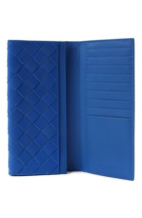 Мужской кожаное портмоне BOTTEGA VENETA синего цвета по цене 51350 руб., арт. 635567/VCPQ4 | Фото 3 Мужской кожаное портмоне BOTTEGA VENETA синего цвета, арт. 635567/VCPQ4 | Фото 3