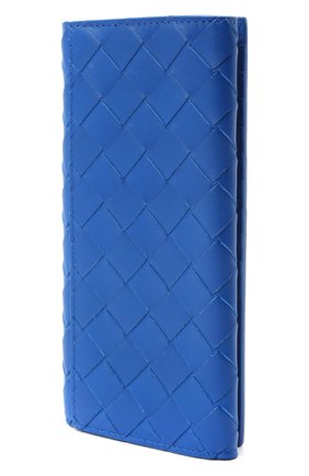Мужской кожаное портмоне BOTTEGA VENETA синего цвета, арт. 635567/VCPQ4 | Фото 2 (Материал: Натуральная кожа)