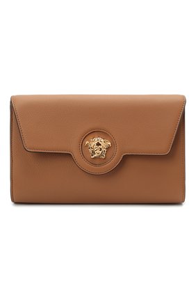 Женские кожаный кошелек на цепочке la medusa VERSACE светло-коричневого цвета по цене 79950 руб., арт. 1000814/DVIT2T | Фото 1 Женские кожаный кошелек на цепочке la medusa VERSACE светло-коричневого цвета, арт. 1000814/DVIT2T | Фото 1