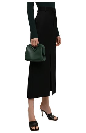 Женская сумка point small BOTTEGA VENETA зеленого цвета по цене 158000 руб., арт. 658476/VCP40 | Фото 2 Женская сумка point small BOTTEGA VENETA зеленого цвета, арт. 658476/VCP40 | Фото 2 (Сумки-технические: Сумки top-handle; Материал: Натуральная кожа; Региональные ограничения белый список (Axapta Mercury): RU; Ремень/цепочка: На ремешке; Размер: small)