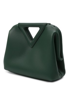 Женская сумка point small BOTTEGA VENETA зеленого цвета по цене 158000 руб., арт. 658476/VCP40 | Фото 4 Женская сумка point small BOTTEGA VENETA зеленого цвета, арт. 658476/VCP40 | Фото 4 (Сумки-технические: Сумки top-handle; Материал: Натуральная кожа; Региональные ограничения белый список (Axapta Mercury): RU; Ремень/цепочка: На ремешке; Размер: small)