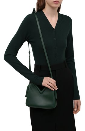 Женская сумка point small BOTTEGA VENETA зеленого цвета по цене 158000 руб., арт. 658476/VCP40 | Фото 6 Женская сумка point small BOTTEGA VENETA зеленого цвета, арт. 658476/VCP40 | Фото 6 (Сумки-технические: Сумки top-handle; Материал: Натуральная кожа; Региональные ограничения белый список (Axapta Mercury): RU; Ремень/цепочка: На ремешке; Размер: small)