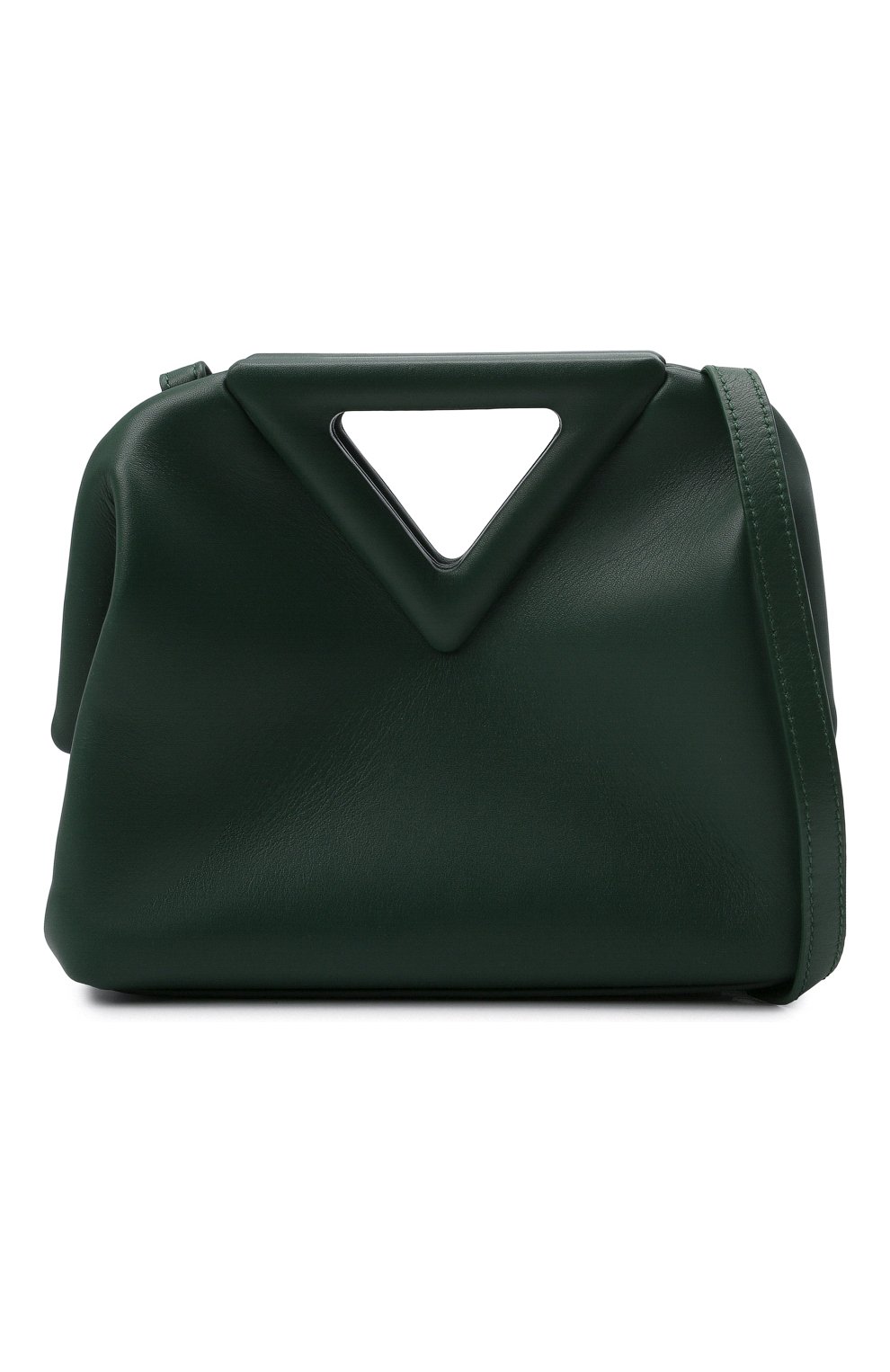 Женская сумка point small BOTTEGA VENETA зеленого цвета по цене 158000 руб., арт. 658476/VCP40 | Фото 7 Женская сумка point small BOTTEGA VENETA зеленого цвета, арт. 658476/VCP40 | Фото 7 (Сумки-технические: Сумки top-handle; Материал: Натуральная кожа; Региональные ограничения белый список (Axapta Mercury): RU; Ремень/цепочка: На ремешке; Размер: small)
