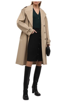 Женское кашемировое боди BOTTEGA VENETA темно-зеленого цвета по цене 129000 руб., арт. 648819/VKSE0 | Фото 2 Женское кашемировое боди BOTTEGA VENETA темно-зеленого цвета, арт. 648819/VKSE0 | Фото 2