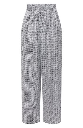 Женские брюки из вискозы BALENCIAGA черно-белого цвета по цене 63950 руб., арт. 658901/TKL44 | Фото 1 Женские брюки из вискозы BALENCIAGA черно-белого цвета, арт. 658901/TKL44 | Фото 1 (Длина (брюки, джинсы): Удлиненные; Силуэт Ж (брюки и джинсы): Широкие; Женское Кросс-КТ: Брюки-одежда; Стили: Спорт-шик; Материал внешний: Вискоза)
