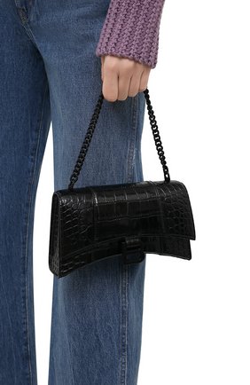 Женская сумка hourglass xs BALENCIAGA черного цвета по цене 147000 руб., арт. 654944/1LR67 | Фото 2 Женская сумка hourglass xs BALENCIAGA черного цвета, арт. 654944/1LR67 | Фото 2