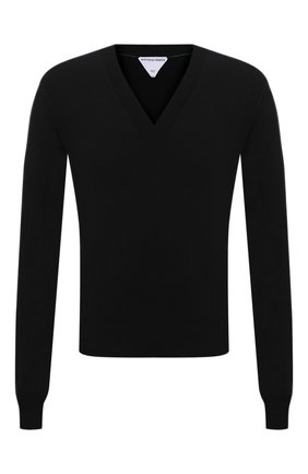 Мужской шерстяной пуловер BOTTEGA VENETA черного цвета по цене 59950 руб., арт. 668702/V0ZY0 | Фото 1 Мужской шерстяной пуловер BOTTEGA VENETA черного цвета, арт. 668702/V0ZY0 | Фото 1