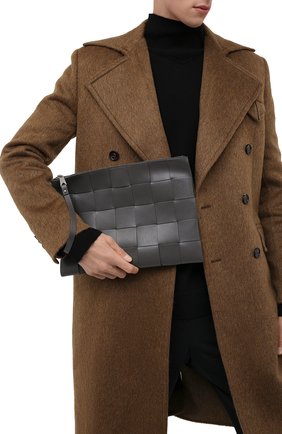 Мужская кожаная папка для документов BOTTEGA VENETA темно-серого цвета по цене 104500 руб., арт. 649616/VBWD3 | Фото 2 Мужская кожаная папка для документов BOTTEGA VENETA темно-серого цвета, арт. 649616/VBWD3 | Фото 2
