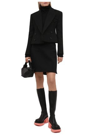 Женские кожаные сапоги BOTTEGA VENETA розового цвета по цене 132500 руб., арт. 667149/VBS50 | Фото 2 Женские кожаные сапоги BOTTEGA VENETA розового цвета, арт. 667149/VBS50 | Фото 2