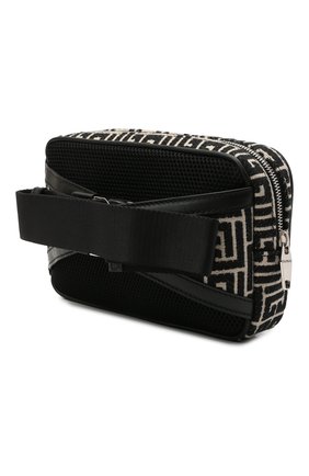 Мужская комбинированная поясная сумка BALMAIN черного цвета по цене 107500 руб., арт. WM1AB146/TJMY | Фото 3 Мужская комбинированная поясная сумка BALMAIN черного цвета, арт. WM1AB146/TJMY | Фото 3