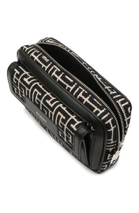 Мужская комбинированная поясная сумка BALMAIN черного цвета по цене 107500 руб., арт. WM1AB146/TJMY | Фото 4 Мужская комбинированная поясная сумка BALMAIN черного цвета, арт. WM1AB146/TJMY | Фото 4