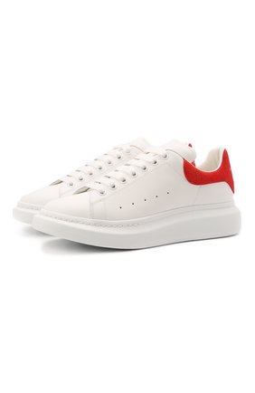 Мужские кожаные кеды ALEXANDER MCQUEEN красного цвета по цене 41650 руб., арт. 625162/WHZ4K | Фото 1 Мужские кожаные кеды ALEXANDER MCQUEEN красного цвета, арт. 625162/WHZ4K | Фото 1