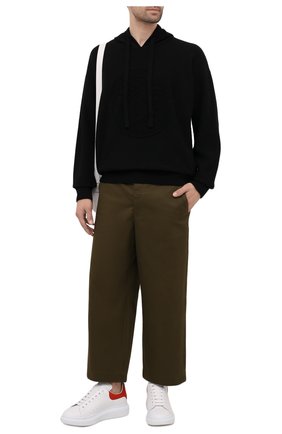 Мужские кожаные кеды ALEXANDER MCQUEEN красного цвета по цене 41650 руб., арт. 625162/WHZ4K | Фото 2 Мужские кожаные кеды ALEXANDER MCQUEEN красного цвета, арт. 625162/WHZ4K | Фото 2