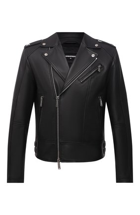 Мужская кожаная куртка DSQUARED2 черного цвета по цене 162500 руб., арт. S74AM1203/SY1491 | Фото 1 Мужская кожаная куртка DSQUARED2 черного цвета, арт. S74AM1203/SY1491 | Фото 1