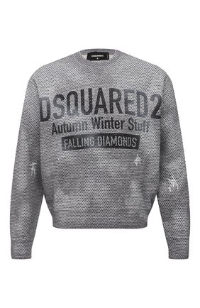 Мужской хлопковый свитшот DSQUARED2 серого цвета по цене 93950 руб., арт. S74GU0544/S25477 | Фото 1 Мужской хлопковый свитшот DSQUARED2 серого цвета, арт. S74GU0544/S25477 | Фото 1