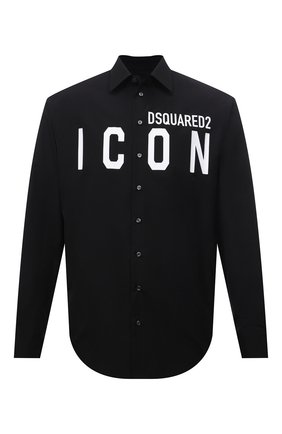 Мужская хлопковая рубашка DSQUARED2 черного цвета по цене 32100 руб., арт. S79DL0015/S36275 | Фото 1 Мужская хлопковая рубашка DSQUARED2 черного цвета, арт. S79DL0015/S36275 | Фото 1
