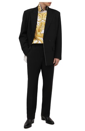 Мужская шелковая рубашка VERSACE разноцветного цвета по цене 95350 руб., арт. A84050/1A00950 | Фото 2 Мужская шелковая рубашка VERSACE разноцветного цвета, арт. A84050/1A00950 | Фото 2