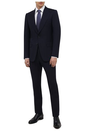 Мужская хлопковая сорочка TOM FORD белого цвета по цене 42650 руб., арт. QFT000/94C1JE | Фото 2 Мужская хлопковая сорочка TOM FORD белого цвета, арт. QFT000/94C1JE | Фото 2 (Рукава: Длинные; Материал внешний: Хлопок; Длина (для топов): Стандартные; Случай: Формальный; Рубашки М: Slim Fit; Манжеты: На пуговицах; Принт: Однотонные; Стили: Классический; Воротник: Кент)