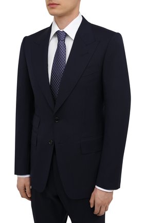 Мужской шерстяной костюм TOM FORD темно-синего цвета по цене 296000 руб., арт. Q11R03/21EL4Z | Фото 2 Мужской шерстяной костюм TOM FORD темно-синего цвета, арт. Q11R03/21EL4Z | Фото 2