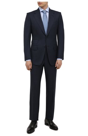 Мужская хлопковая сорочка TOM FORD голубого цвета по цене 48450 руб., арт. 2FT622/94S3AX | Фото 2 Мужская хлопковая сорочка TOM FORD голубого цвета, арт. 2FT622/94S3AX | Фото 2
