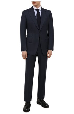 Мужская хлопковая сорочка TOM FORD голубого цвета по цене 45600 руб., арт. 2FT202/94SWAX | Фото 2 Мужская хлопковая сорочка TOM FORD голубого цвета, арт. 2FT202/94SWAX | Фото 2 (Рукава: Длинные; Материал внешний: Хлопок; Длина (для топов): Стандартные; Случай: Формальный; Рубашки М: Slim Fit; Стили: Классический; Манжеты: На пуговицах; Принт: Клетка; Воротник: Акула)