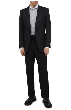Мужская хлопковая сорочка TOM FORD серого цвета по цене 49950 руб., арт. 2FT200/94SWAX | Фото 2 Мужская хлопковая сорочка TOM FORD серого цвета, арт. 2FT200/94SWAX | Фото 2