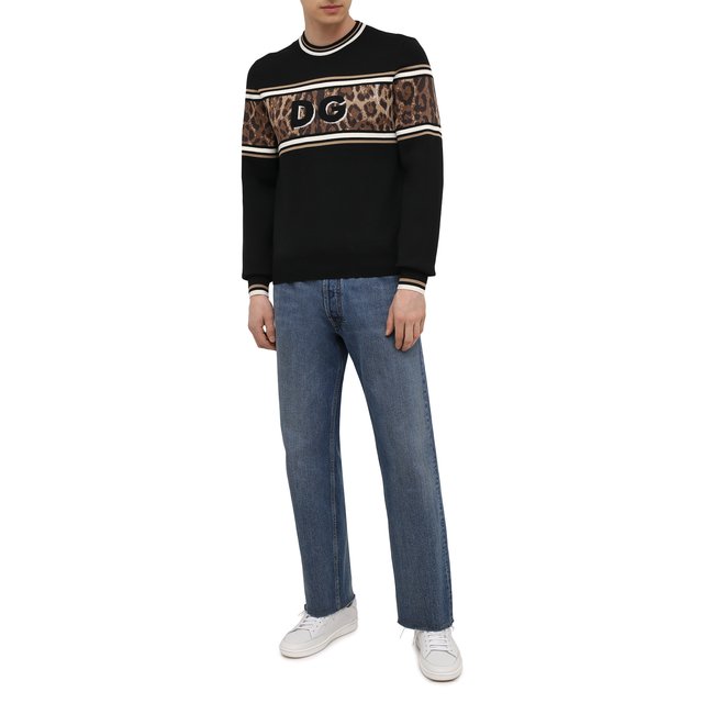 Хлопковый свитер Dolce & Gabbana GXG36T/JBVB0 Фото 2