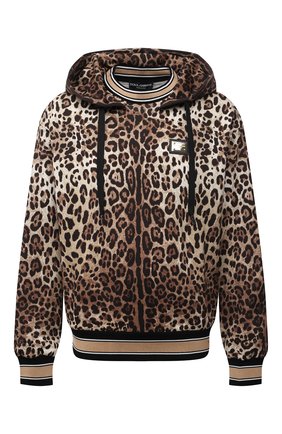 Мужской хлопковое худи DOLCE & GABBANA леопардового цвета по цене 73400 руб., арт. G9UY7T/HS7EF | Фото 1 Мужской хлопковое худи DOLCE & GABBANA леопардового цвета, арт. G9UY7T/HS7EF | Фото 1