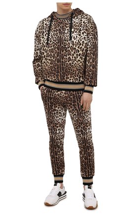 Мужской хлопковое худи DOLCE & GABBANA леопардового цвета по цене 73400 руб., арт. G9UY7T/HS7EF | Фото 2 Мужской хлопковое худи DOLCE & GABBANA леопардового цвета, арт. G9UY7T/HS7EF | Фото 2