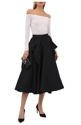 Женская юбка ALEXANDER MCQUEEN черного цвета по цене 188500 руб., арт. 653815/QEACM | Фото 2 Женская юбка ALEXANDER MCQUEEN черного цвета, арт. 653815/QEACM | Фото 2