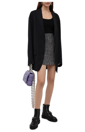 Женские кожаные ботинки cora JIMMY CHOO черного цвета по цене 111000 руб., арт. C0RA FLAT/CRYSTAL/ZXX | Фото 2 Женские кожаные ботинки cora JIMMY CHOO черного цвета, арт. C0RA FLAT/CRYSTAL/ZXX | Фото 2