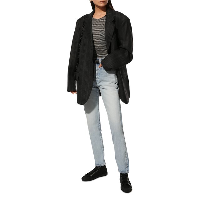 фото Футболка из вискозы saint laurent
