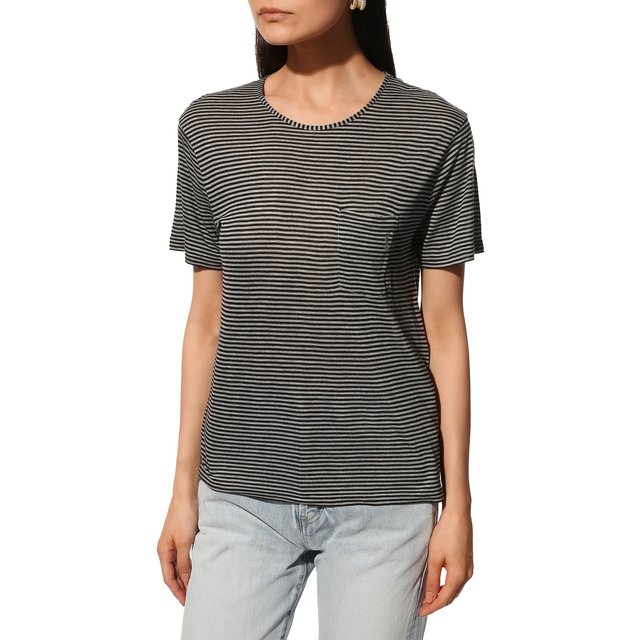 фото Футболка из вискозы saint laurent