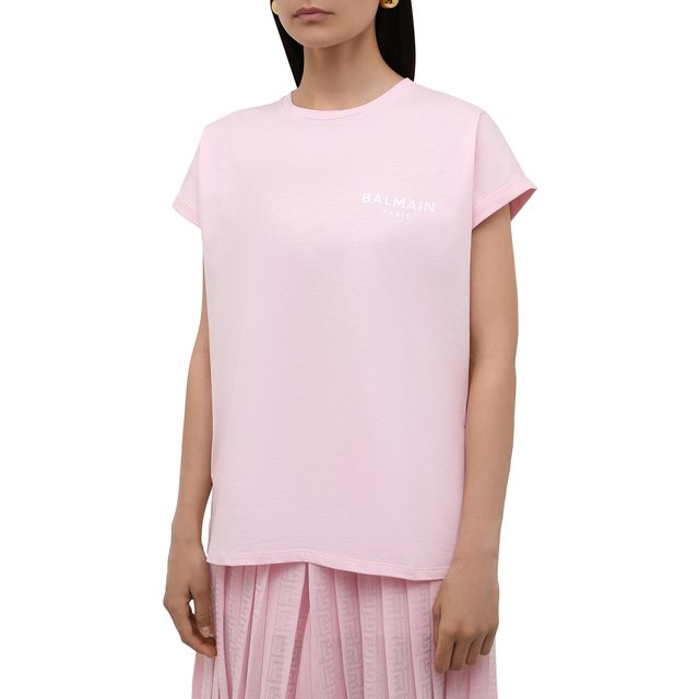 фото Хлопковая футболка balmain