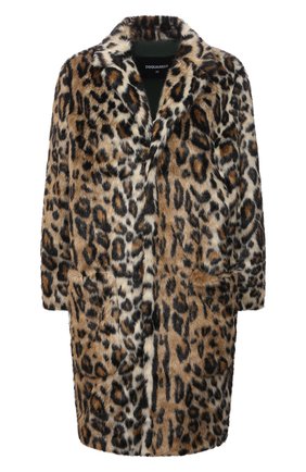 Женская шуба из экомеха DSQUARED2 леопардового цвета по цене 95550 руб., арт. S75AA0371/S53013 | Фото 1 Женская шуба из экомеха DSQUARED2 леопардового цвета, арт. S75AA0371/S53013 | Фото 1 (Материал внешний: Синтетический материал; Материал подклада: Синтетический материал; Рукава: Длинные; Длина (верхняя одежда): До середины бедра; Стили: Гламурный)