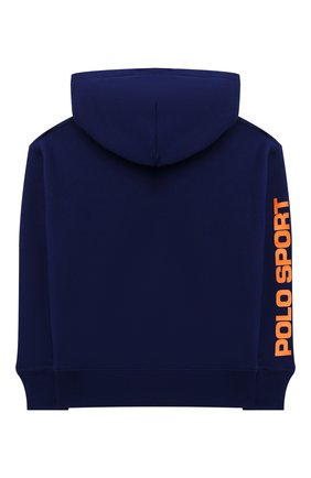 Детский хлопковое худи POLO RALPH LAUREN синего цвета по цене 8890 руб., арт. 313842313 | Фото 2 Детский хлопковое худи POLO RALPH LAUREN синего цвета, арт. 313842313 | Фото 2