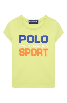 Детская хлопковая футболка POLO RALPH LAUREN светло-зеленого цвета по цене 3930 руб., арт. 313837718 | Фото 1 Детская хлопковая футболка POLO RALPH LAUREN светло-зеленого цвета, арт. 313837718 | Фото 1