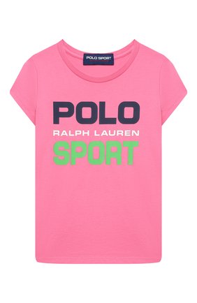 Детская хлопковая футболка POLO RALPH LAUREN фуксия цвета по цене 3930 руб., арт. 313837718 | Фото 1 Детская хлопковая футболка POLO RALPH LAUREN фуксия цвета, арт. 313837718 | Фото 1
