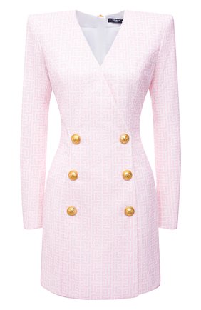 Женское платье с пайетками BALMAIN светло-розового цвета по цене 337500 руб., арт. WF1R9440/I702 | Фото 1 Женское платье с пайетками BALMAIN светло-розового цвета, арт. WF1R9440/I702 | Фото 1 (Материал внешний: Синтетический материал; Материал подклада: Синтетический материал; Длина Ж (юбки, платья, шорты): Мини; Рукава: Длинные; Женское Кросс-КТ: Платье-одежда; Случай: Формальный; Стили: Ретро)
