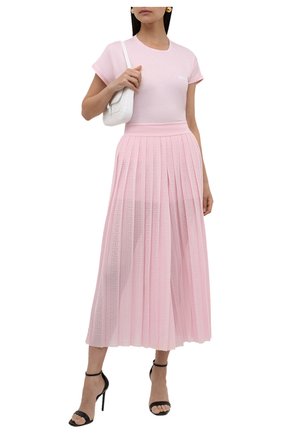 Женский кюлоты из вискозы BALMAIN светло-розового цвета по цене 192500 руб., арт. WF1PQ020/K249 | Фото 2 Женский кюлоты из вискозы BALMAIN светло-розового цвета, арт. WF1PQ020/K249 | Фото 2 (Материал подклада: Вискоза; Стили: Романтичный; Женское Кросс-КТ: Кюлоты-брюки; Длина (брюки, джинсы): Укороченные; Материал внешний: Вискоза)