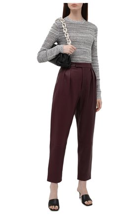 Женский пуловер из шелка и хлопка PROENZA SCHOULER WHITE LABEL серого цвета по цене 38450 руб., арт. WL2137679-KS057 | Фото 2 Женский пуловер из шелка и хлопка PROENZA SCHOULER WHITE LABEL серого цвета, арт. WL2137679-KS057 | Фото 2