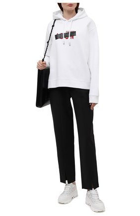 Женский хлопковое худи DSQUARED2 белого цвета по цене 43900 руб., арт. S80GU0046/S25042 | Фото 2 Женский хлопковое худи DSQUARED2 белого цвета, арт. S80GU0046/S25042 | Фото 2