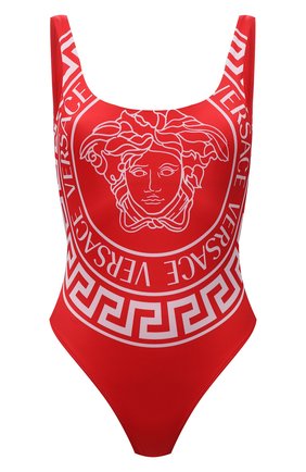 Женский слитный купальник VERSACE красного цвета по цене 41750 руб., арт. 1001408/1A01002 | Фото 1 Женский слитный купальник VERSACE красного цвета, арт. 1001408/1A01002 | Фото 1 (Длина Ж (юбки, платья, шорты): Мини; Материал внешний: Синтетический материал; Женское Кросс-КТ: Слитные купальники)