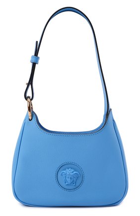 Женская сумка la medusa small VERSACE голубого цвета по цене 105500 руб., арт. 1000802/DVIT3T | Фото 1 Женская сумка la medusa small VERSACE голубого цвета, арт. 1000802/DVIT3T | Фото 1
