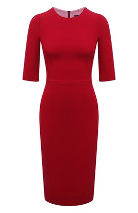 Женское шерстяное платье DOLCE & GABBANA красного цвета по цене 142000 руб., арт. F66B6T/GDZBR | Фото 1 Женское шерстяное платье DOLCE & GABBANA красного цвета, арт. F66B6T/GDZBR | Фото 1