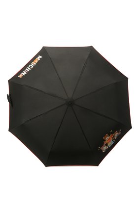 Женский складной зонт MOSCHINO черного цвета, арт. 8031-0PENCL0SE | Фото 1 (Материал: Металл, Текстиль, Синтетический материал; Региональные ограничения белый список (Axapta Mercury): RU)