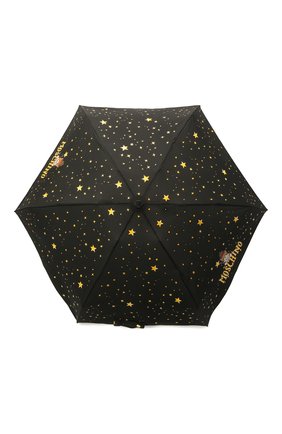 Женский складной зонт MOSCHINO черного цвета, арт. 8323-C0MPACT | Фото 1 (Материал: Металл, Текстиль, Синтетический материал; Региональные ограничения белый список (Axapta Mercury): RU)